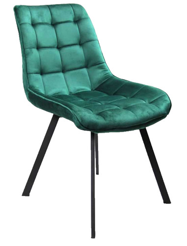 Poltrona sedia velluto verde - poltrona,